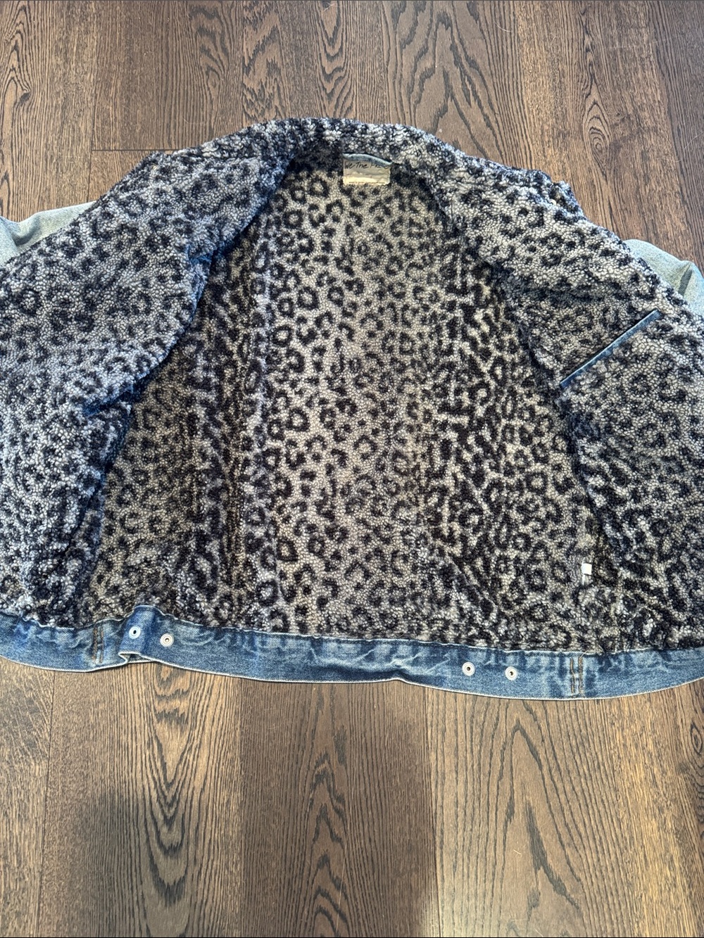 We the free | wild ones Sherpa lined denim jacket | size small EUC - Picture 7 of 9